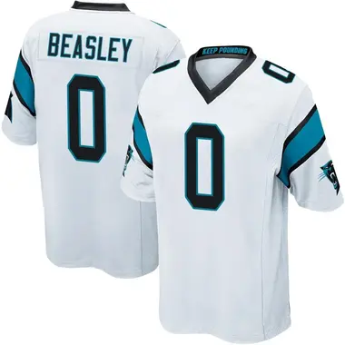 Aaron Beasley Youth Game White Carolina Panthers Jersey