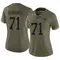 Mason Brooks Women's Limited Olive Carolina Panthers 2022 Salute To Service Jersey