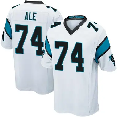 Ulumoo Ale Men's Game White Carolina Panthers Jersey